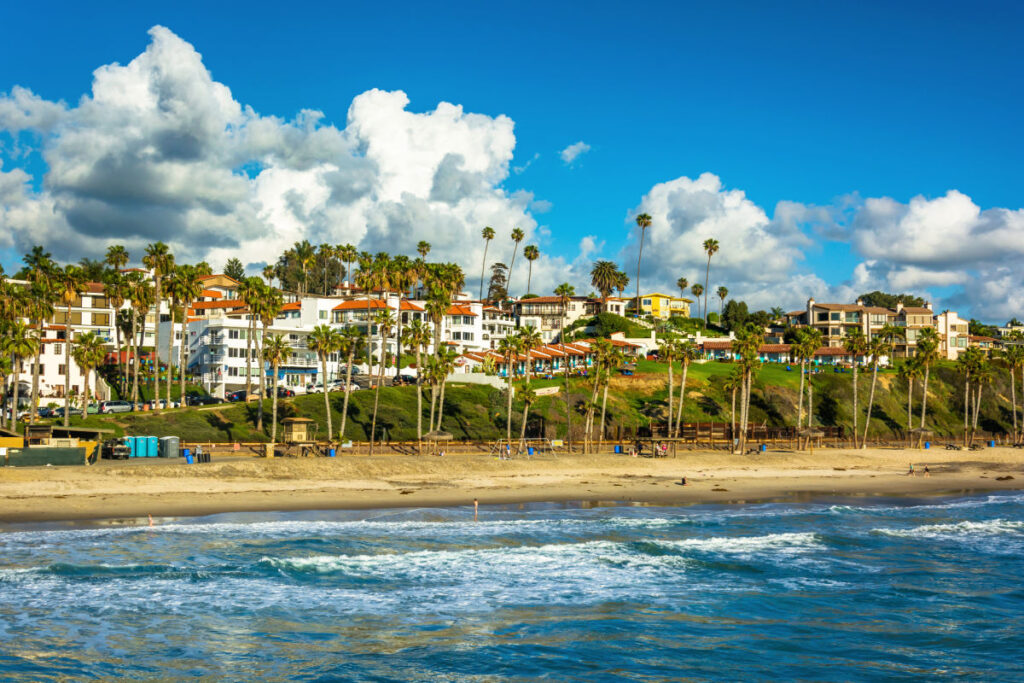 Terracotta townscape of San Clemente, CA