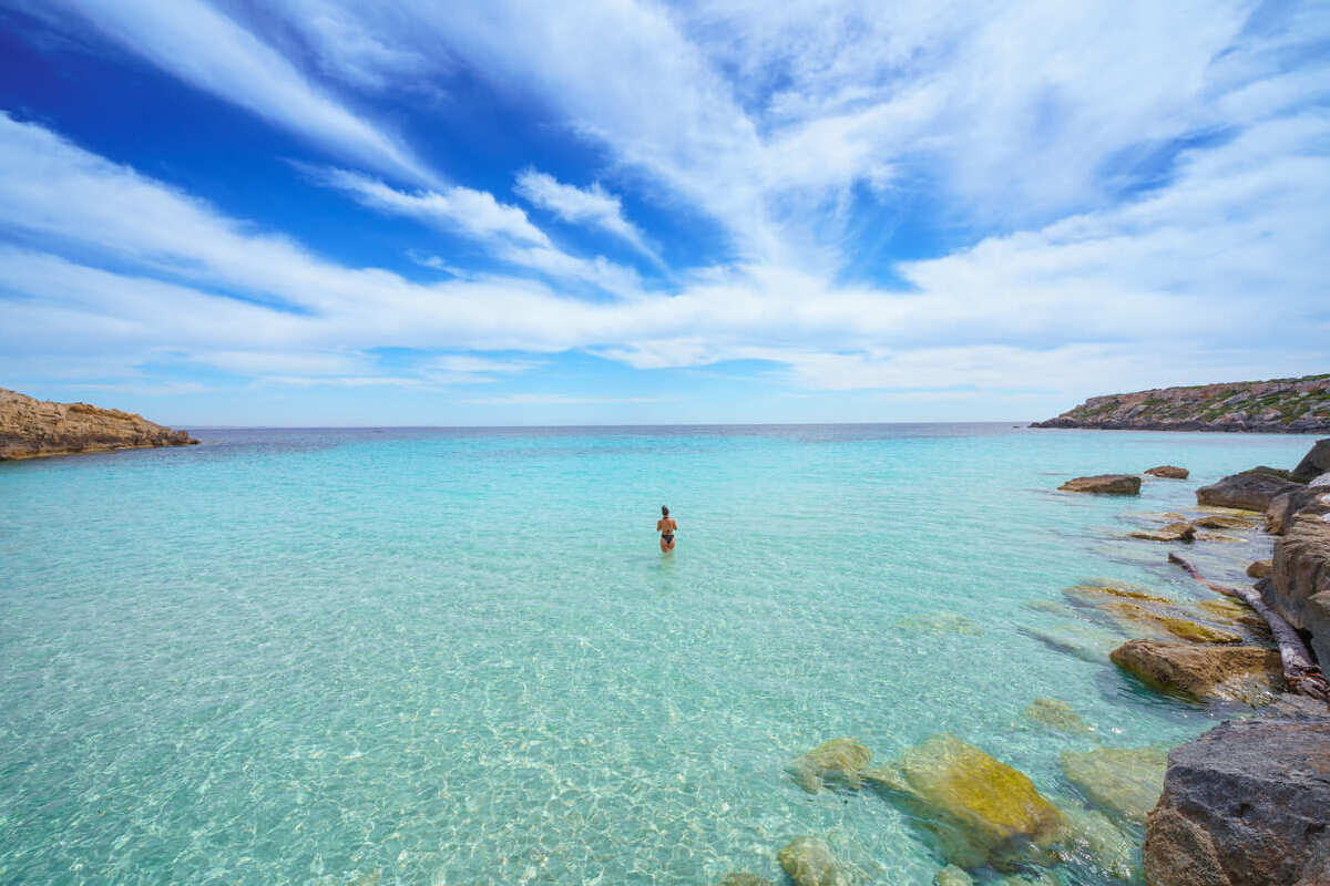 Cala Azzurra In Favignana, Sicily, Italy