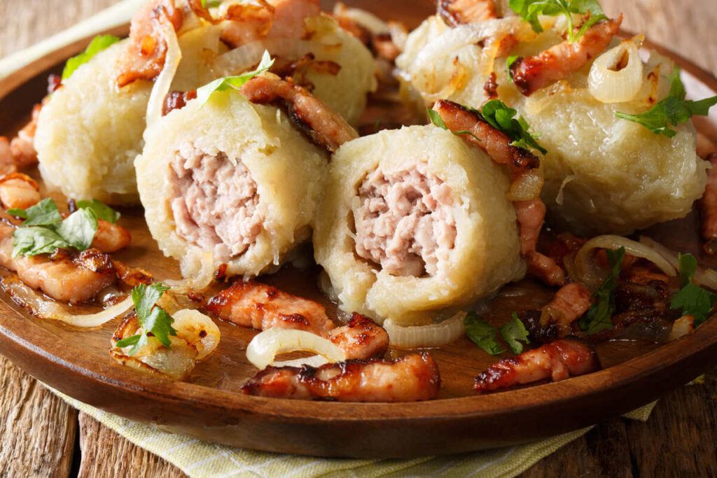 Cepelinai Dumplings In Vilnius, Lithuania