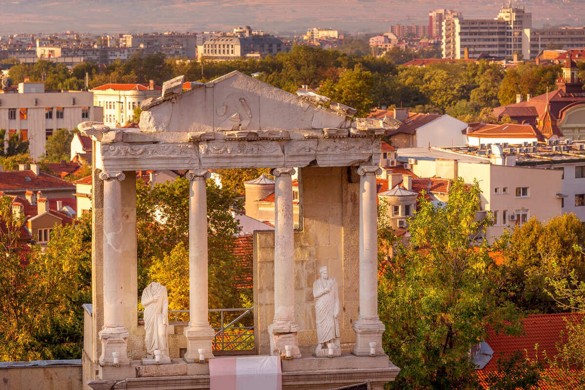 Front Stage Of The Plovdiv Ancient Theater, Bulgaria