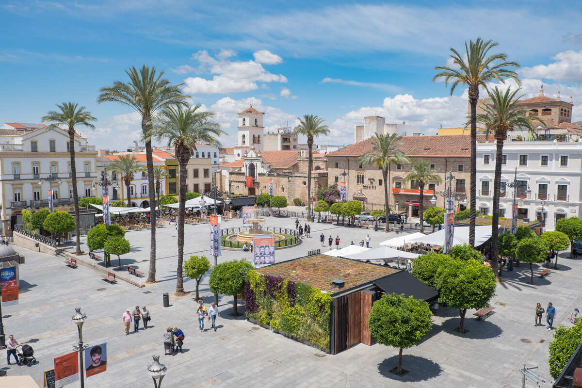 Main Square In Merida, Spain
