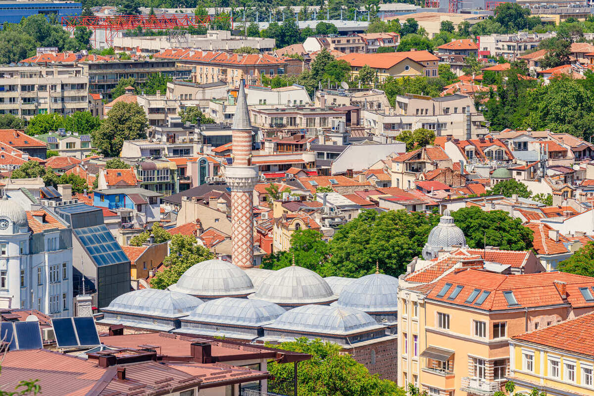 Panoramic View Of Plovdiv Old Town, Bulgaria