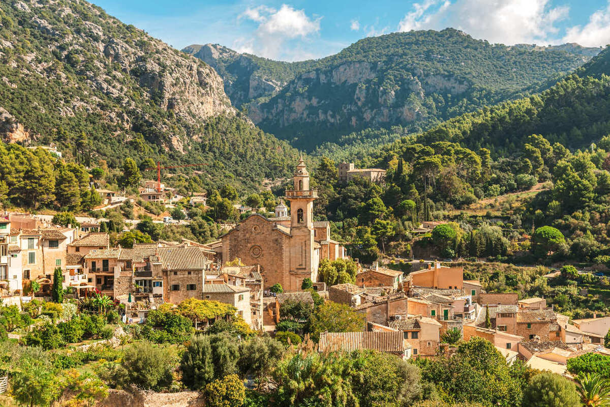 Panoramic View Of Valdemossa Village, Mallorca, Spain