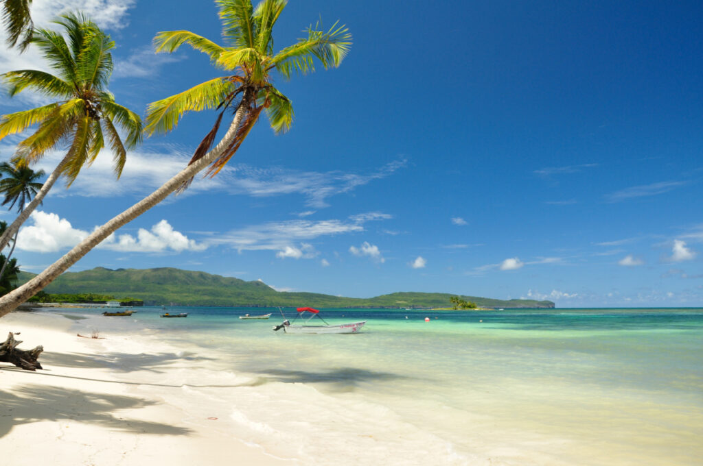 Playa Las Galeras, A tropical beach in the Dominican Republic
