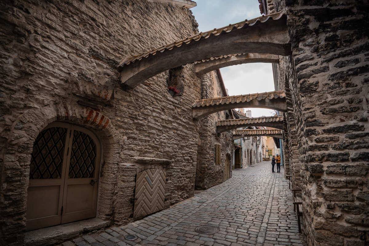 St Catherine's Passage In Tallinn Old Town, Estonia