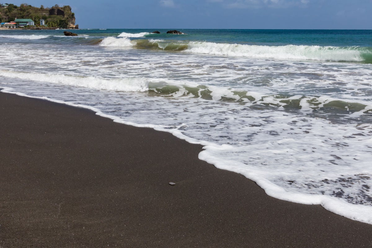 St. Lucia Volcanic Beach