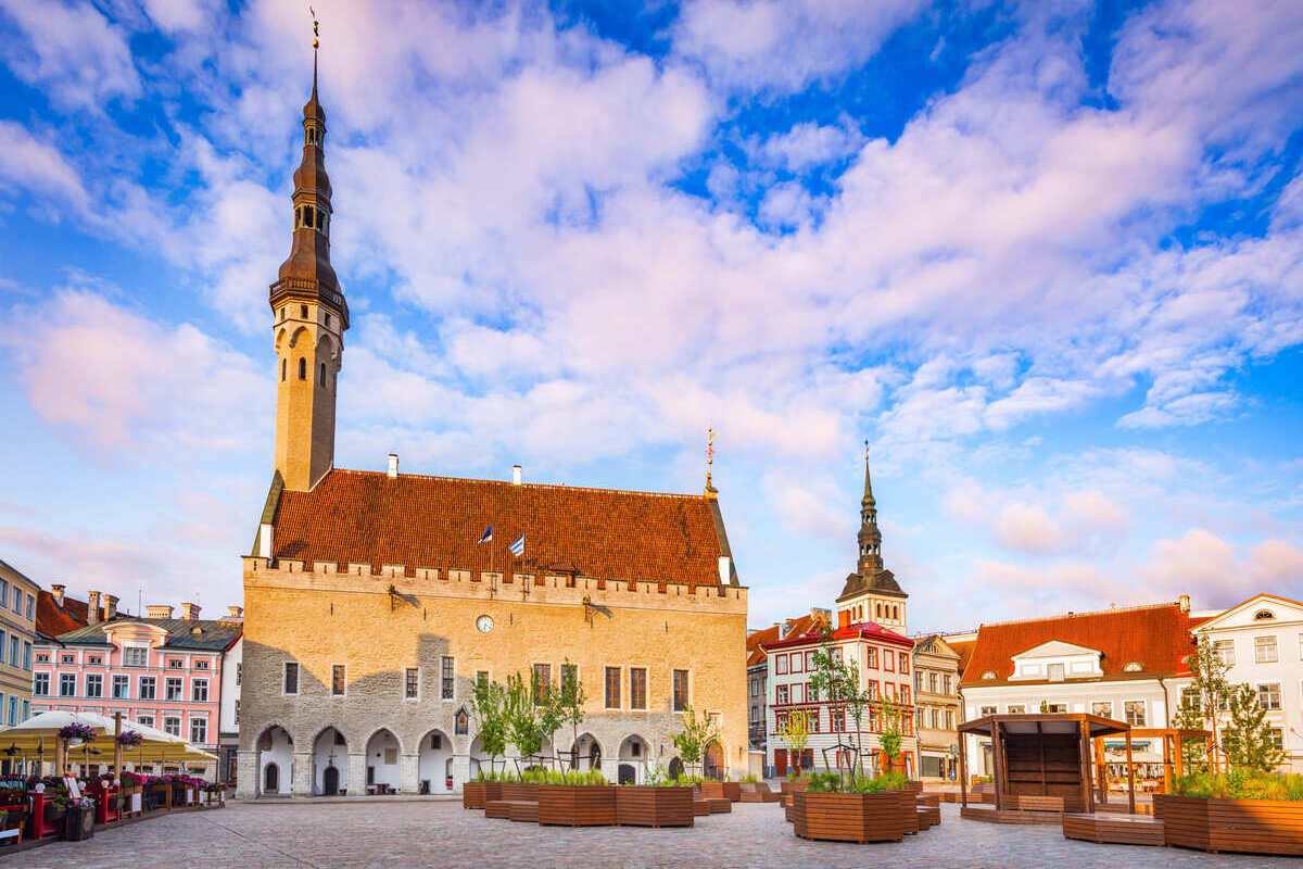 Tallinn Old Town Hall Square, Estonia