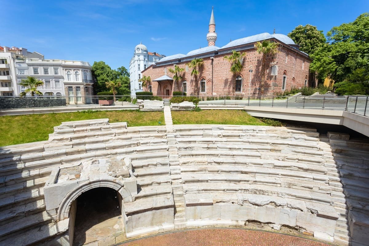 The Roman Stadium In Plovdiv, Bulgaria