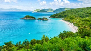 Trunk Bay, St John, United States Virgin Islands.