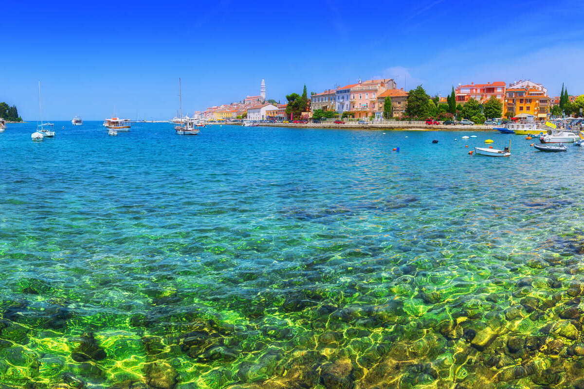 Turquoise Seas In Rovinj, Croatia