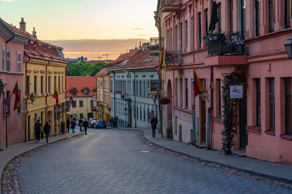 Uzupis Streets In Vilnius, Lithuania