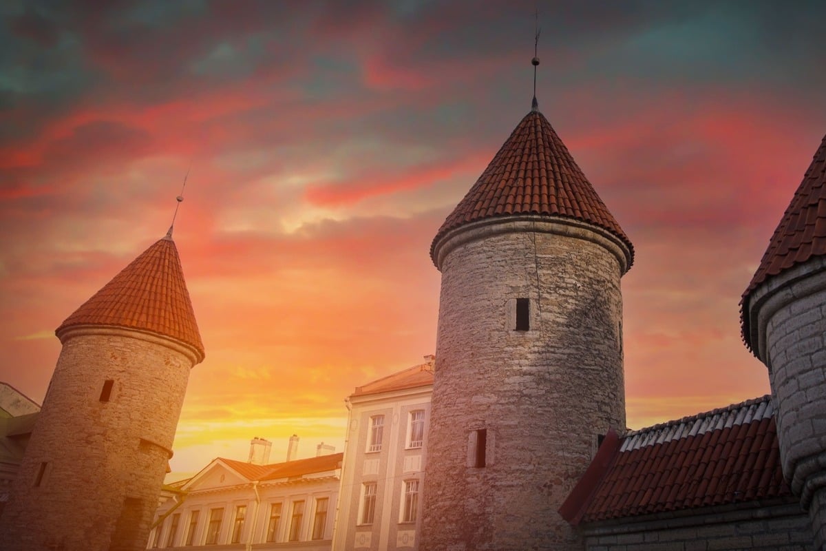 Viru Gate In Tallinn, Estonia