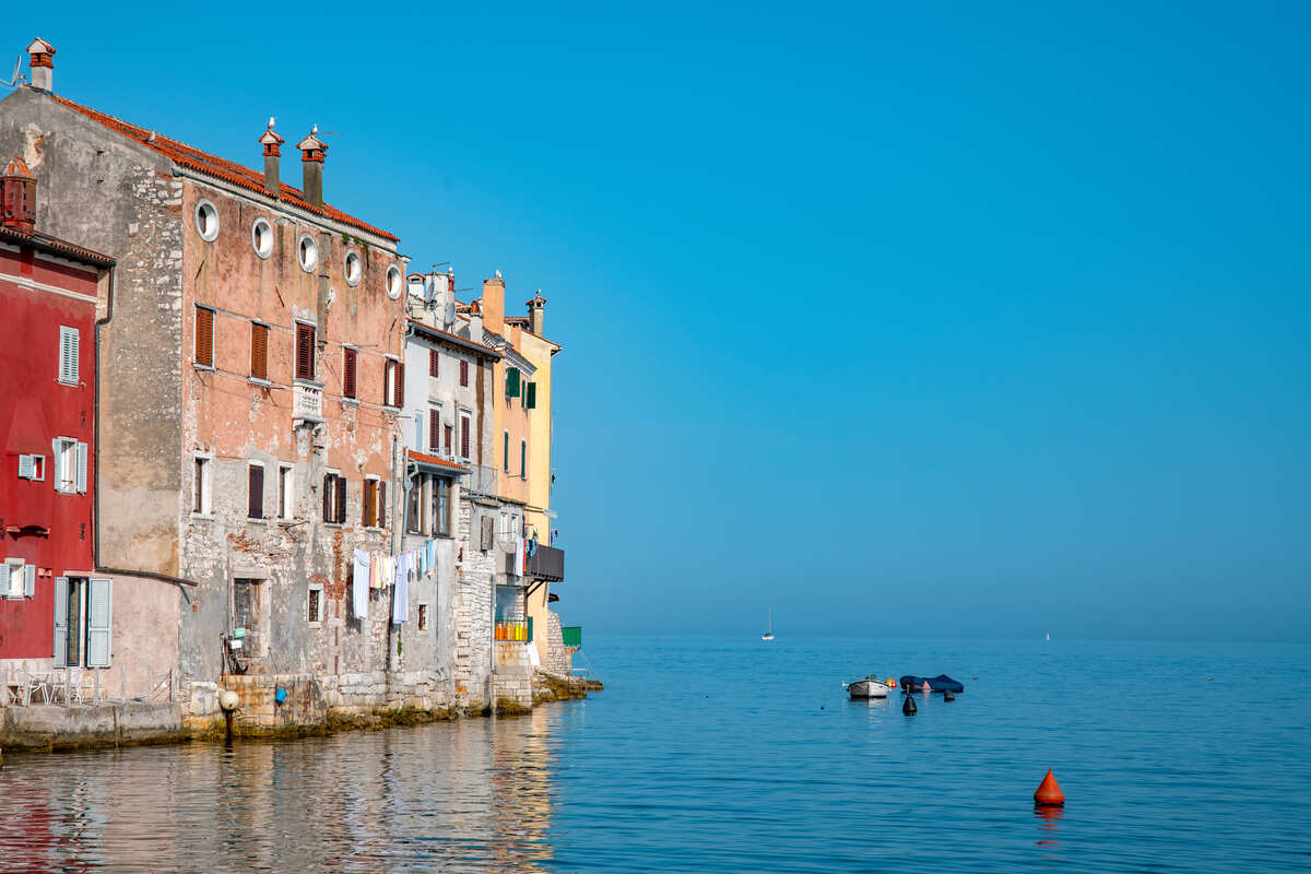 Waterfront In Rovinj, Croatia