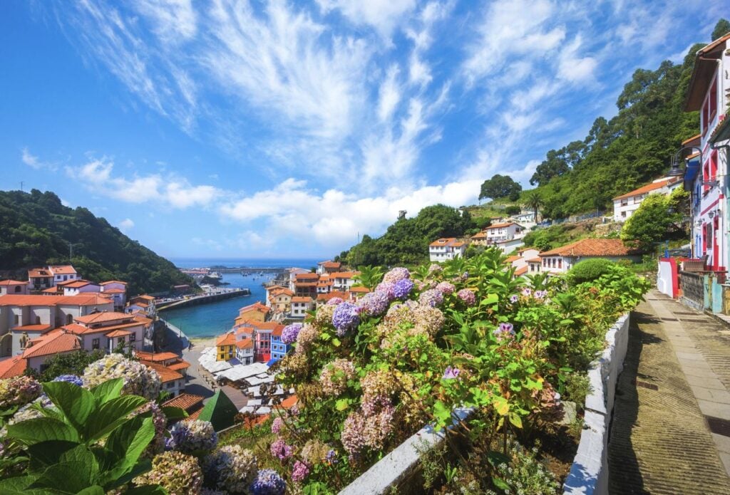 seaside village of Cudillero northern Spain