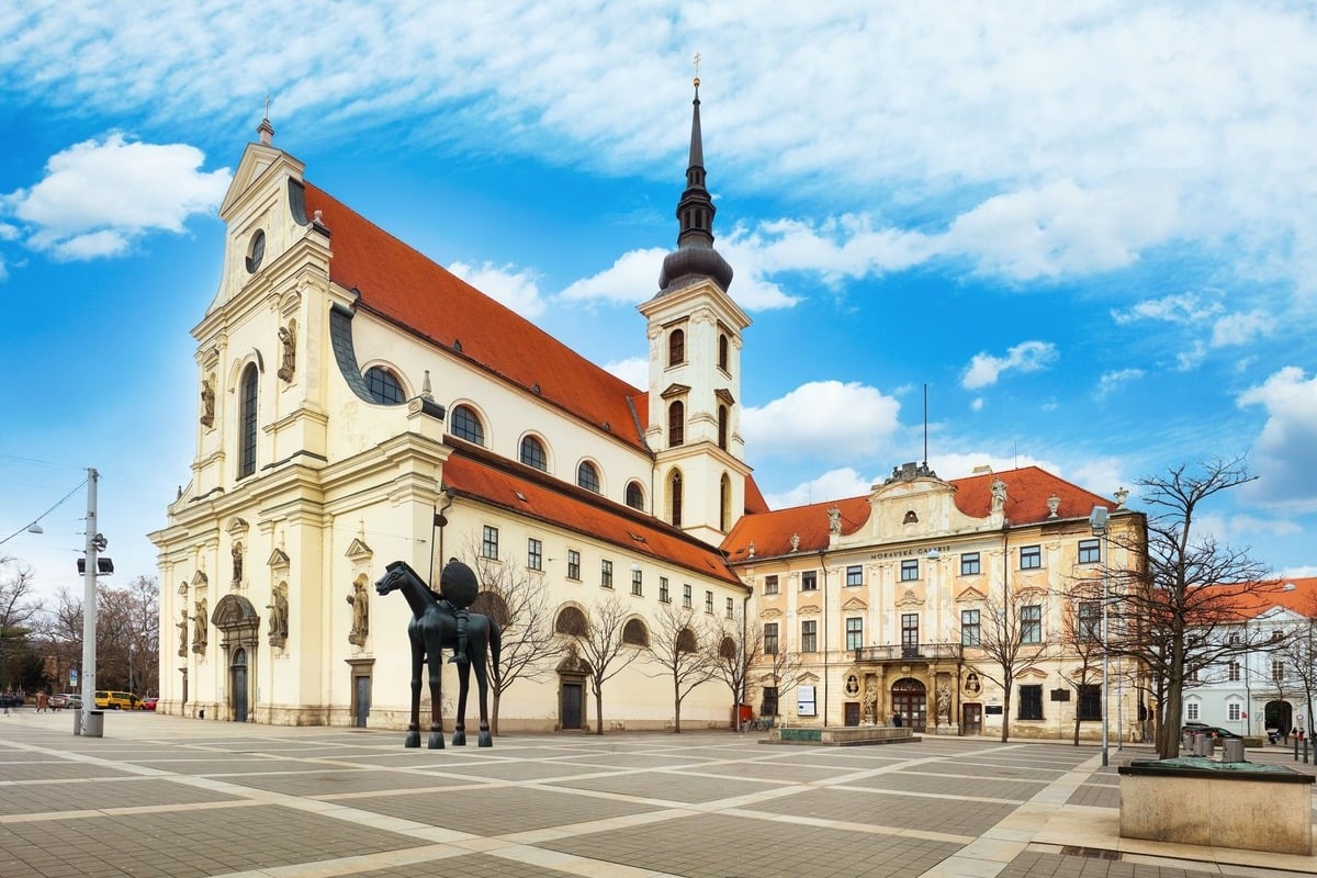 Baroque Church In Brno, Czechia