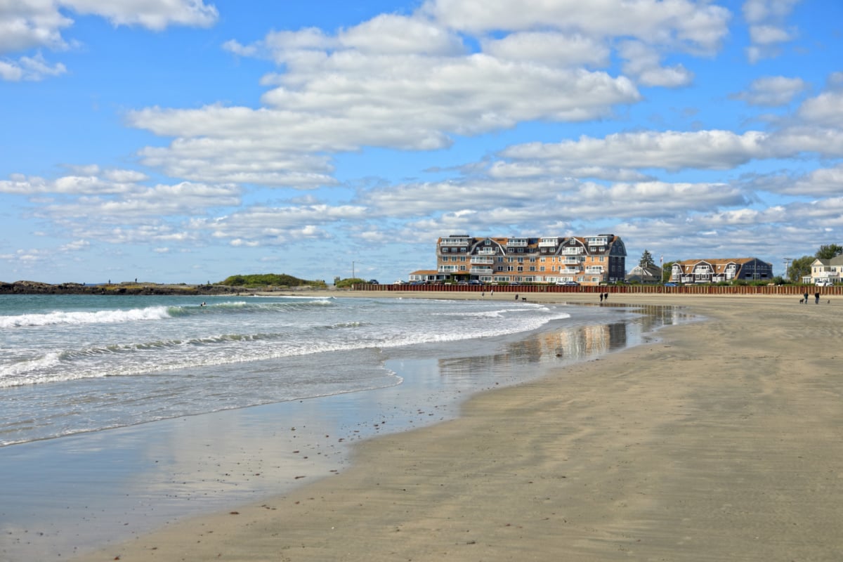 Beach of Kennebunkport, Maine, USA