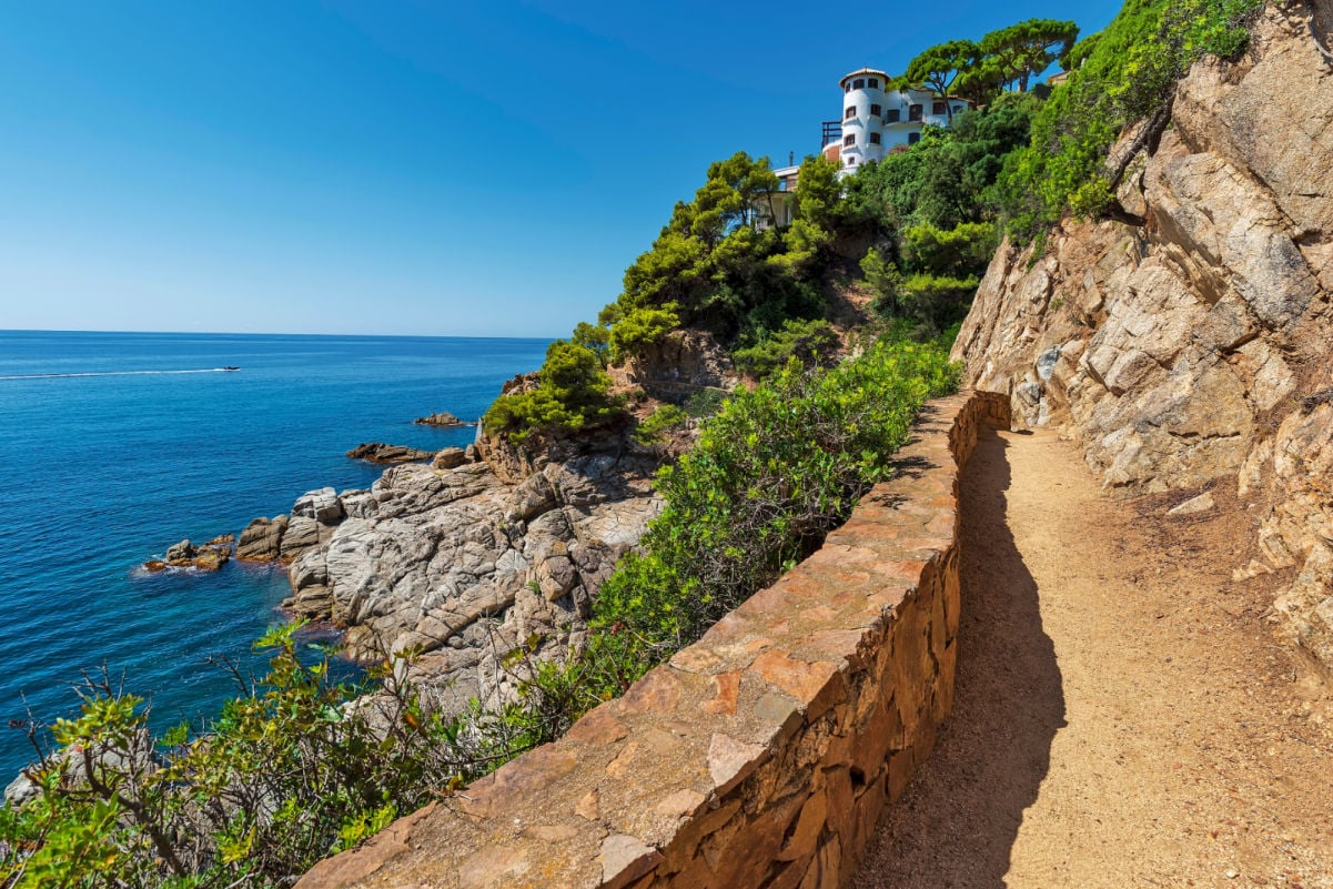 Cami de Ronda track at Lloret de Mar of Costa Brava Catalonia spain
