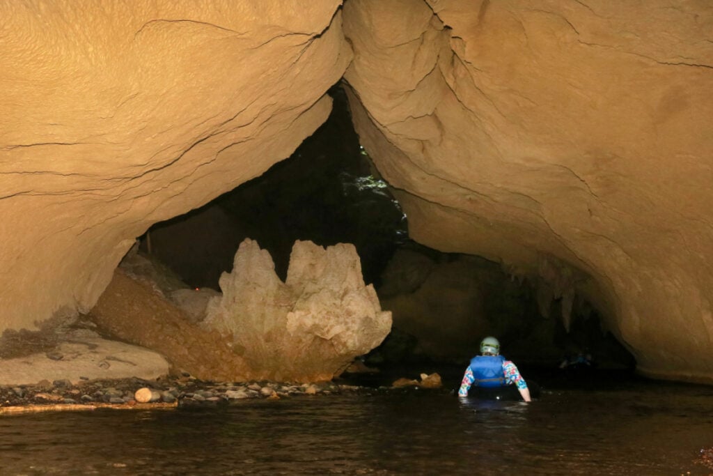 Cave tubing in St. Herman&rsquo;s Cave, Belize