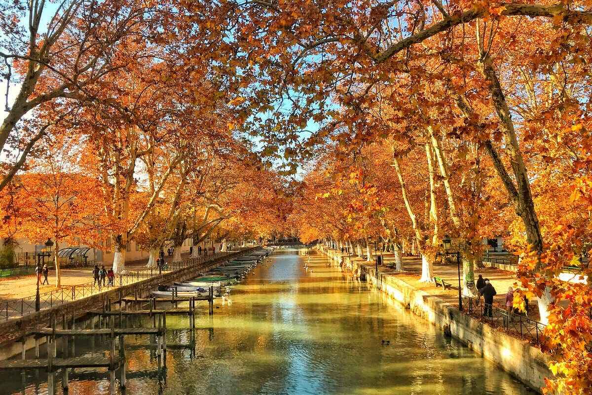 Fall Colors In Annecy, France