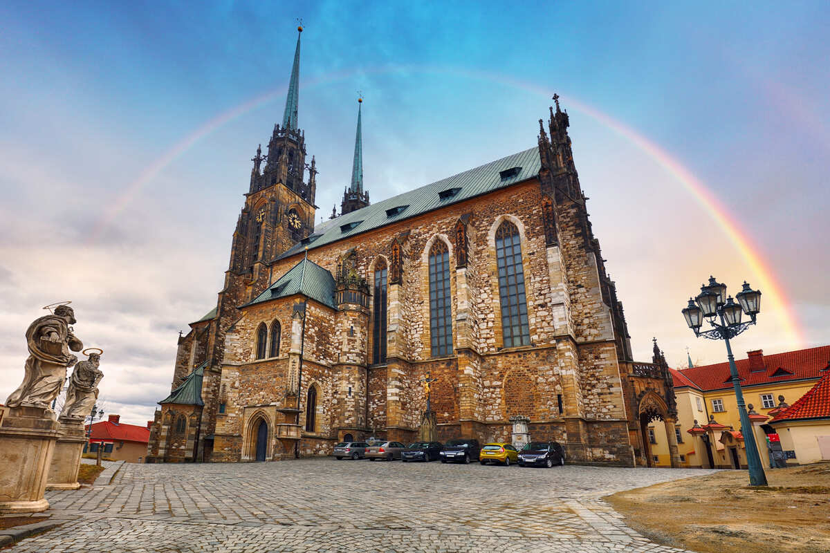 Gothic Cathedral In Brno, Czechia