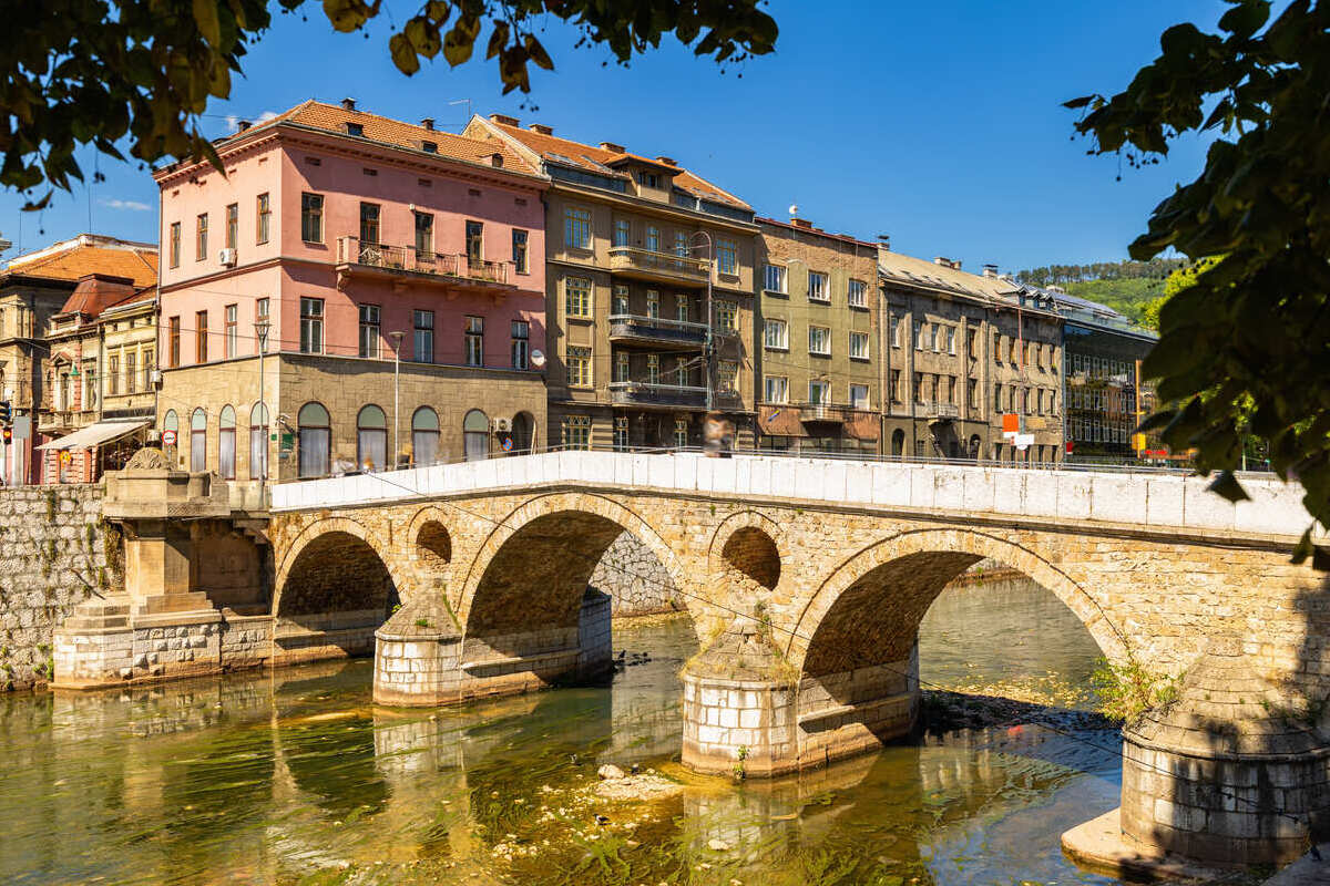 Latin Bridge In Sarajevo, Bosnia Herzegovina