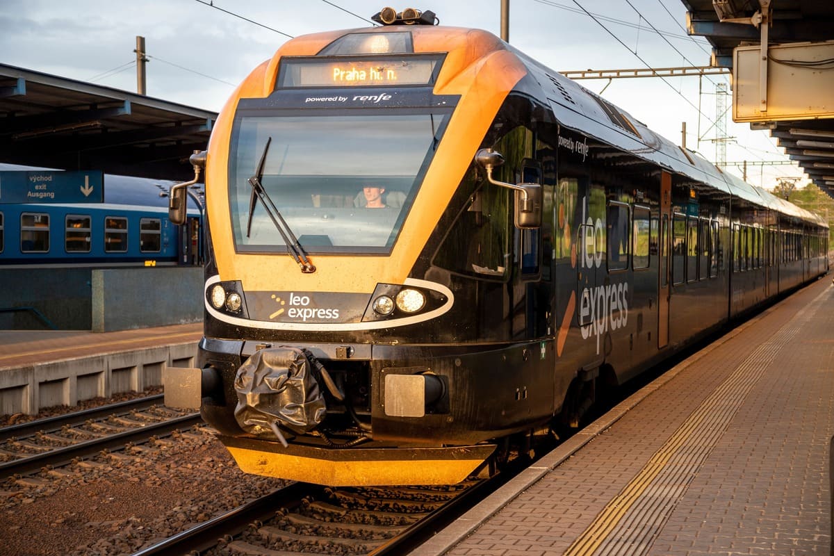 Leo Express Approaching Prague, Czechia
