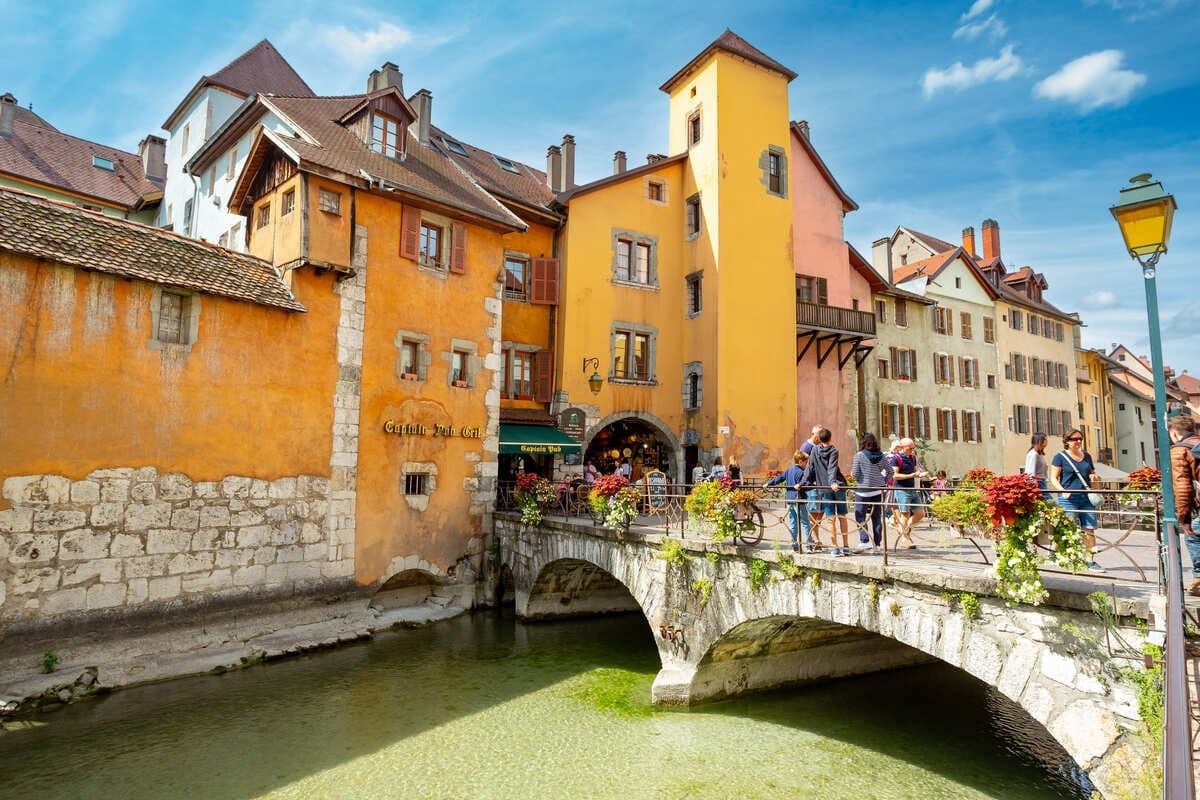 Medieval Bridge In Annecy, France