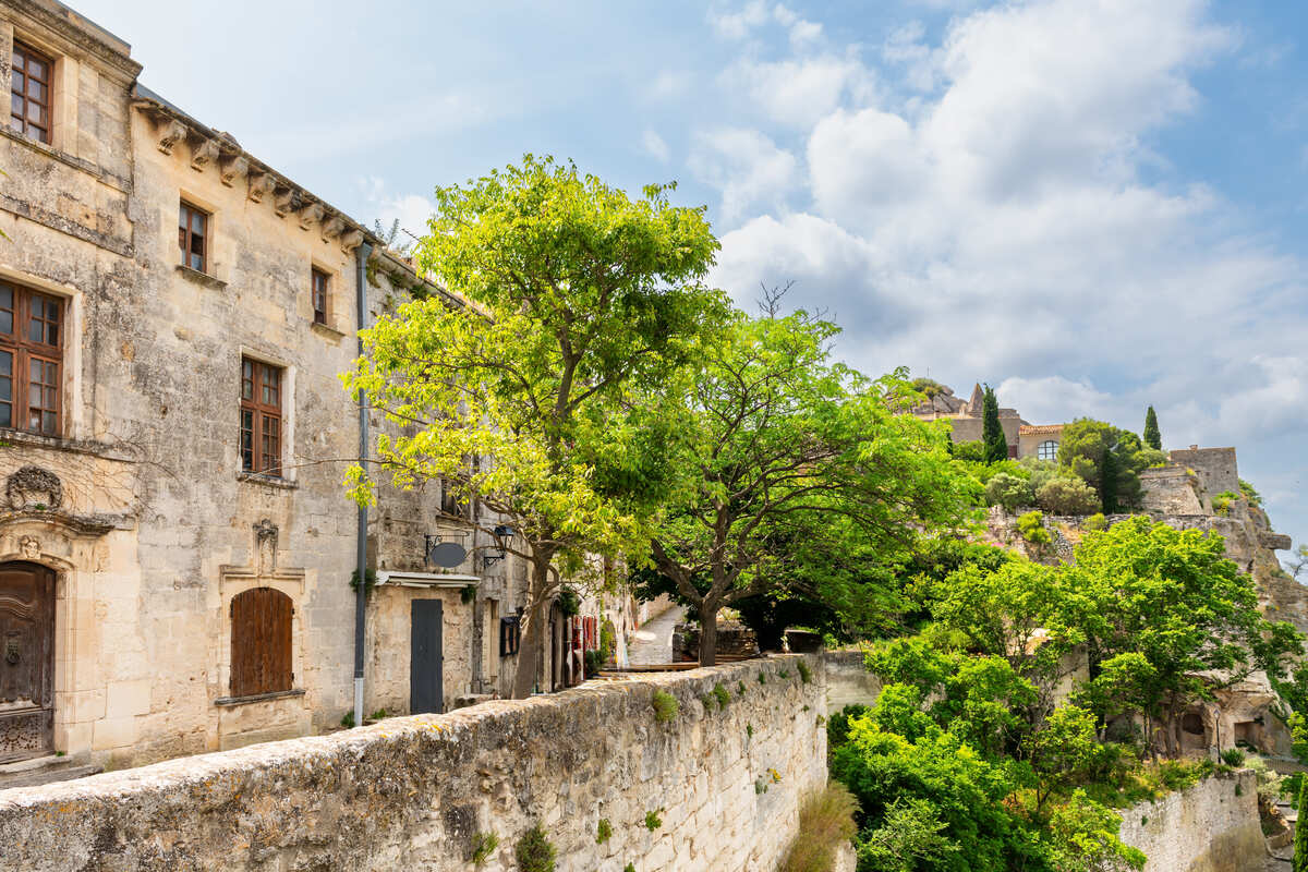 Medieval Stone Houses In Les Baux-de-Provence, France