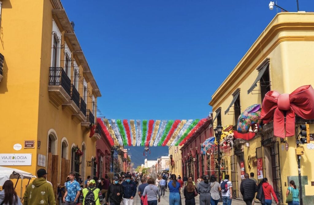 Oaxaca City Colorful street