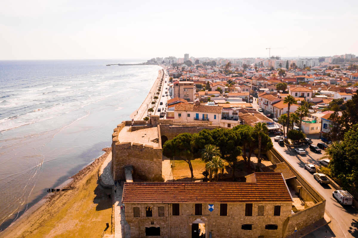 Panoramic View Of Larnaca Waterfront, Cyprus