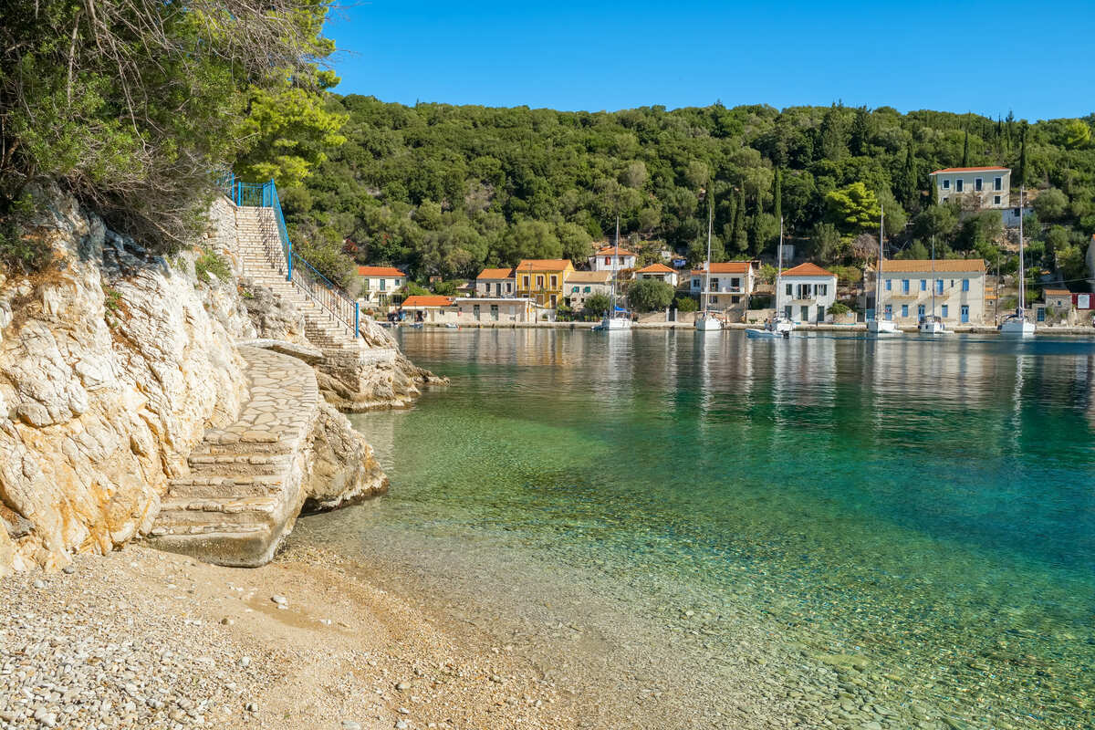 Pebbly Beach Near Frikes, Ithaca, Greece