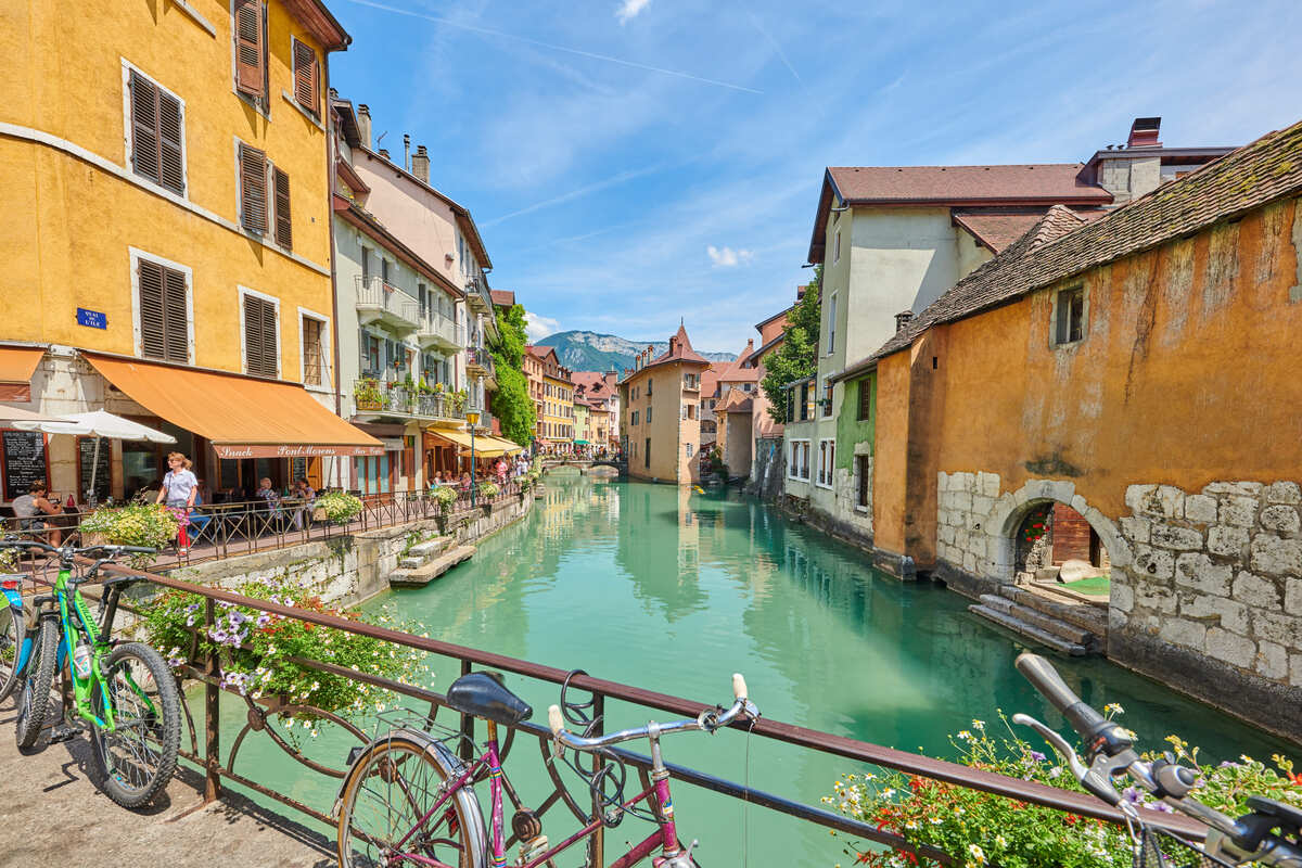 Picturesque Canal In Annecy, France
