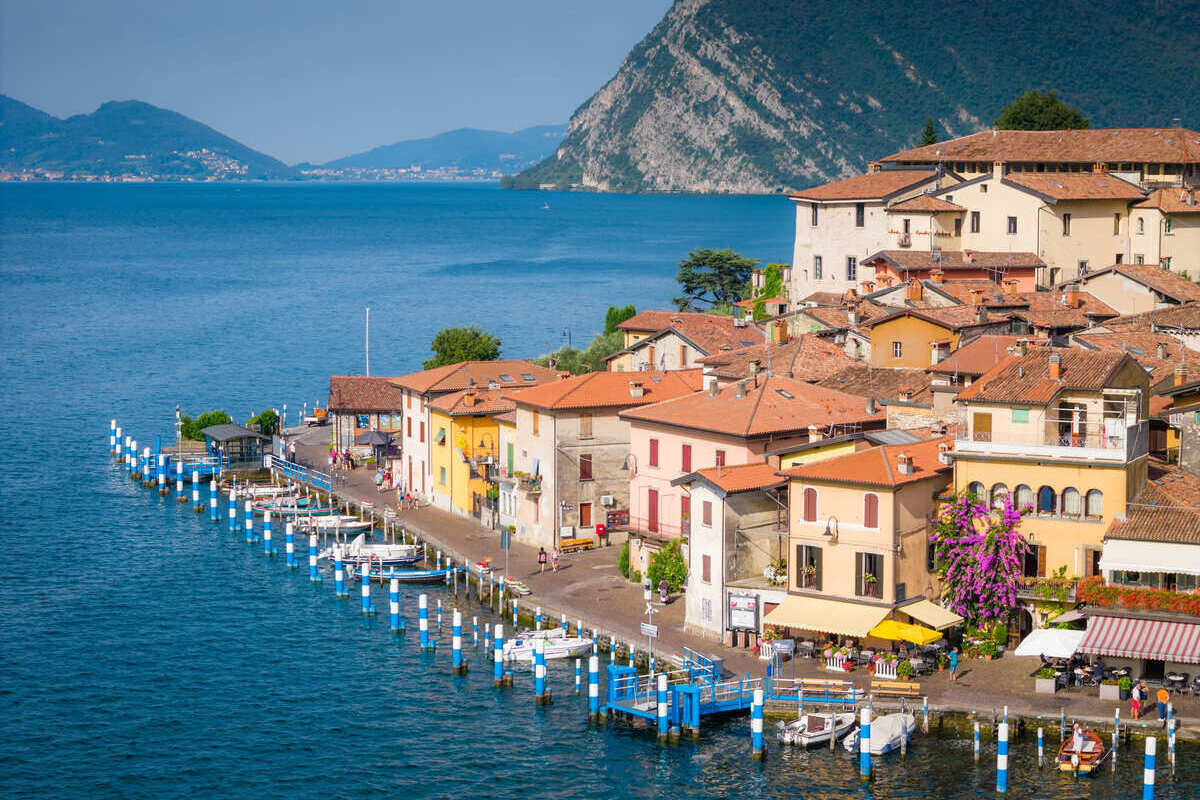 Picturesque Village On Monte Isola, Iseo Lake, Italy