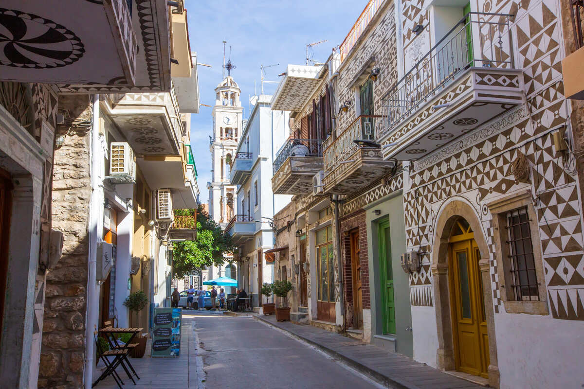 Pyrgi On Chios Island, Greece
