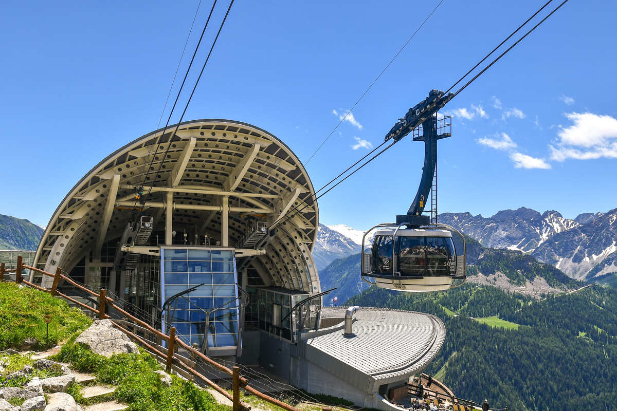 Skyway In Courmayeur, Italy