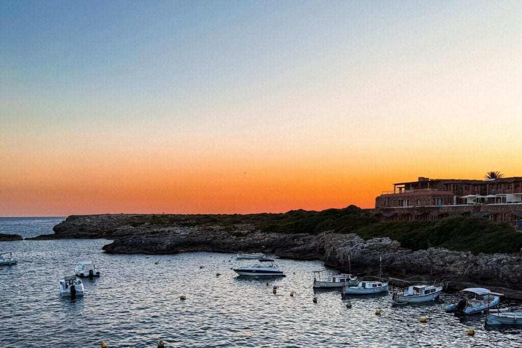 Sunset In Binibeca Vell, Menorca, Spain