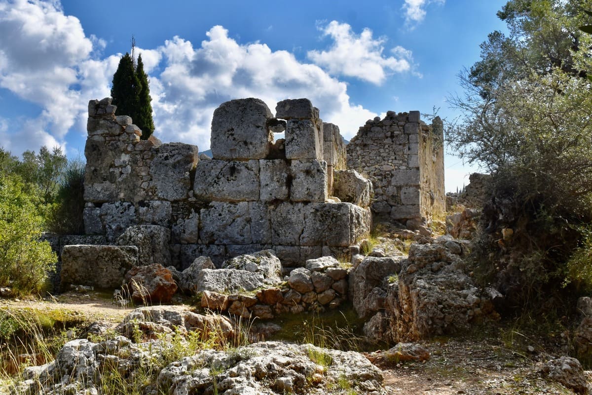 The School Of Homer Ancient Ruins, Ithaca, Greece