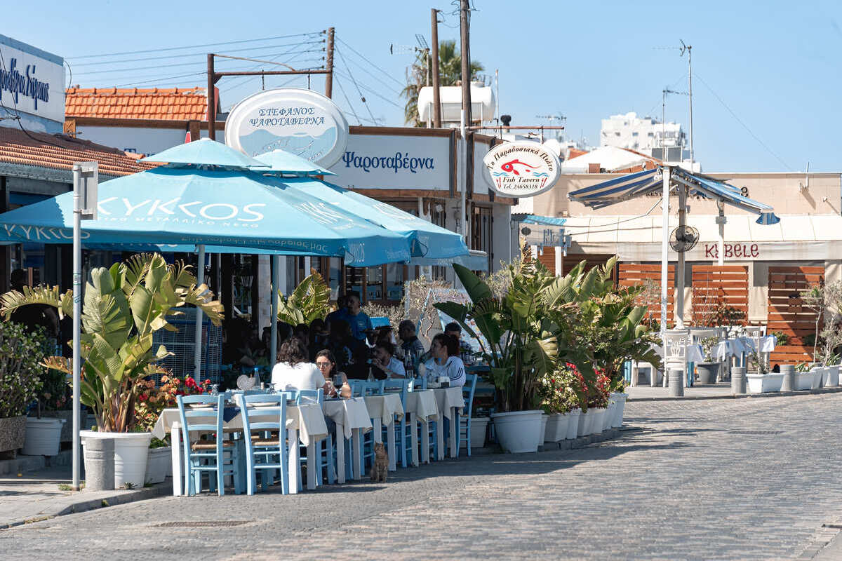 Traditional Greek Taverna In Larnaca, Cyprus