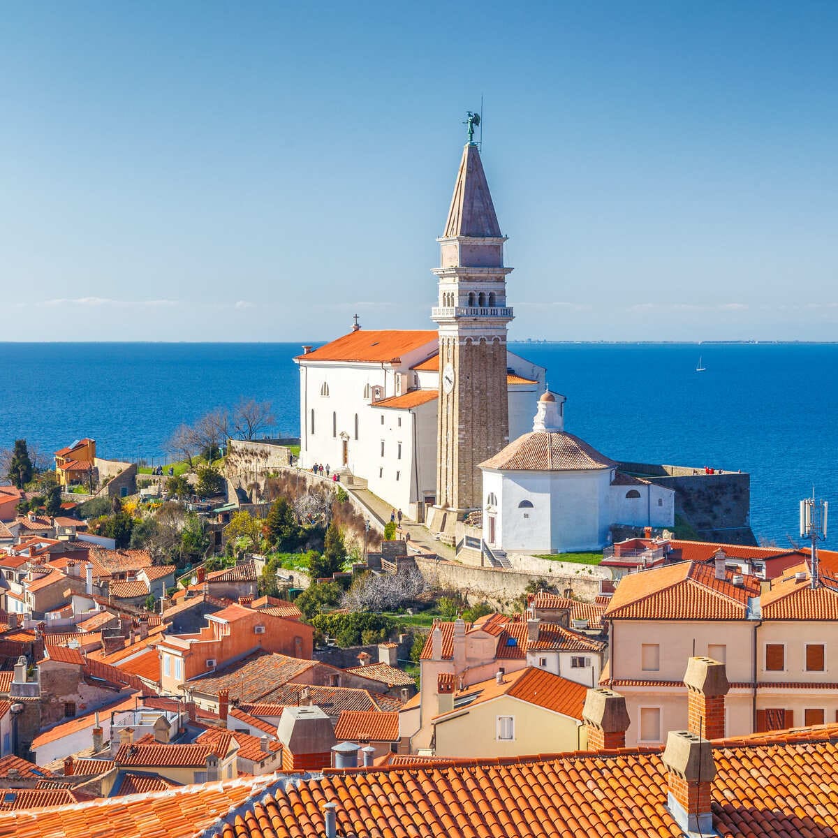 Adriatic Resort Town Of Piran, Slovenia