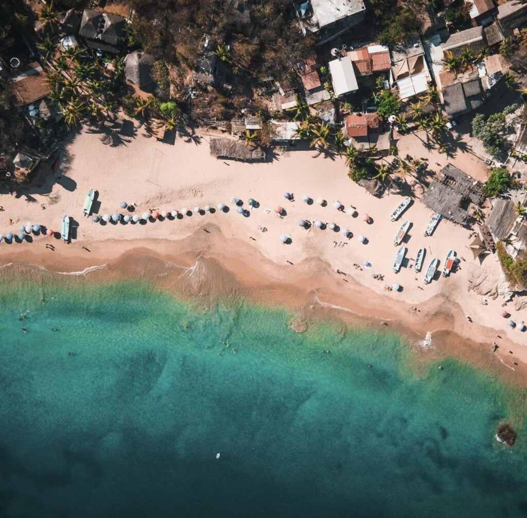 Aerial view Puerto Escondido