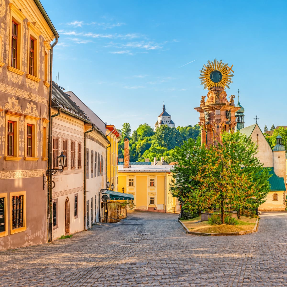 Banská Štiavnica's UNESCO World Heritage Site Of A Historic Center, Slovakia