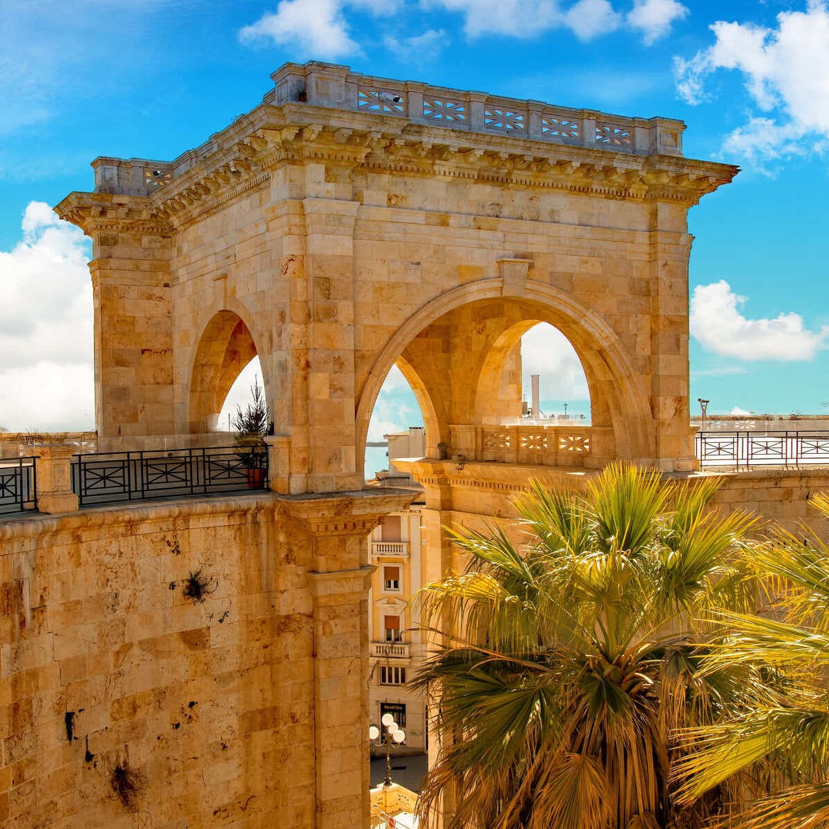 Bastione di Saint Remy In Cagliari, Sardinia, Italy