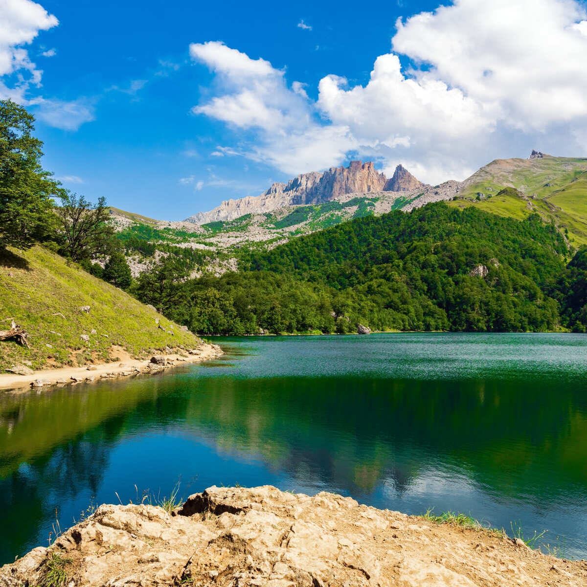 Beautiful Lake In The Caucasus, Azerbaijan