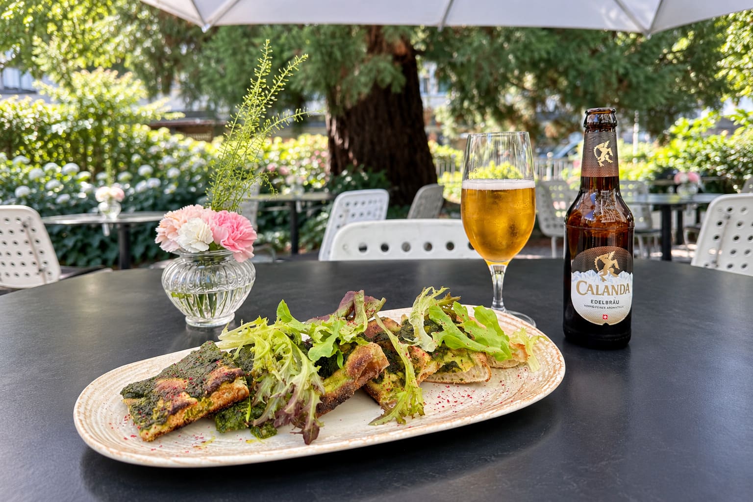 Casual Lunch Served In A Restaurant In Chur, Switzerland