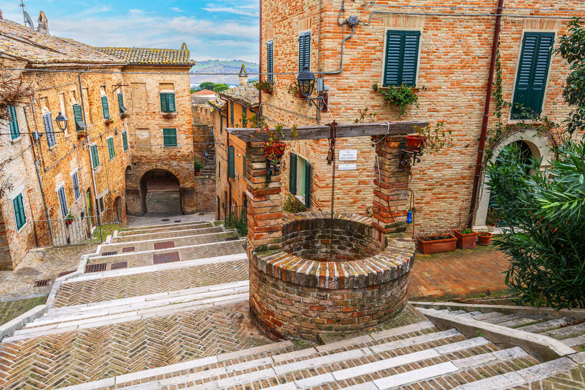 Corinaldo Town In Le Marche, Italy