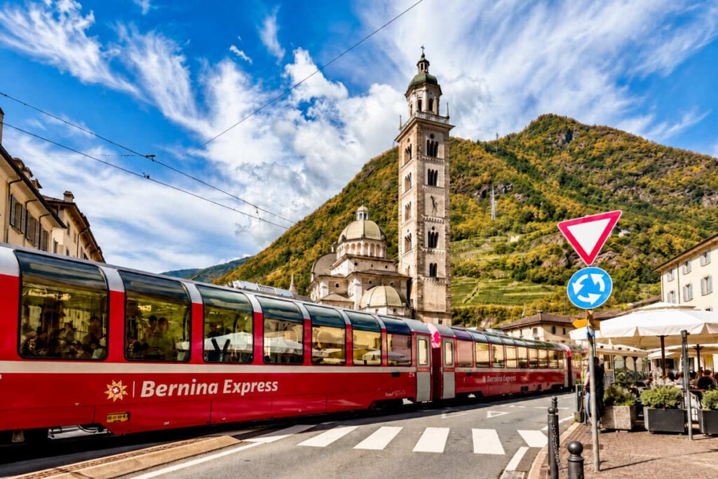 Europe's Most Scenic Train Ride Ends In An Uncrowded Italian Alpine Town With $100 Hotels And Peak Fall Foliage