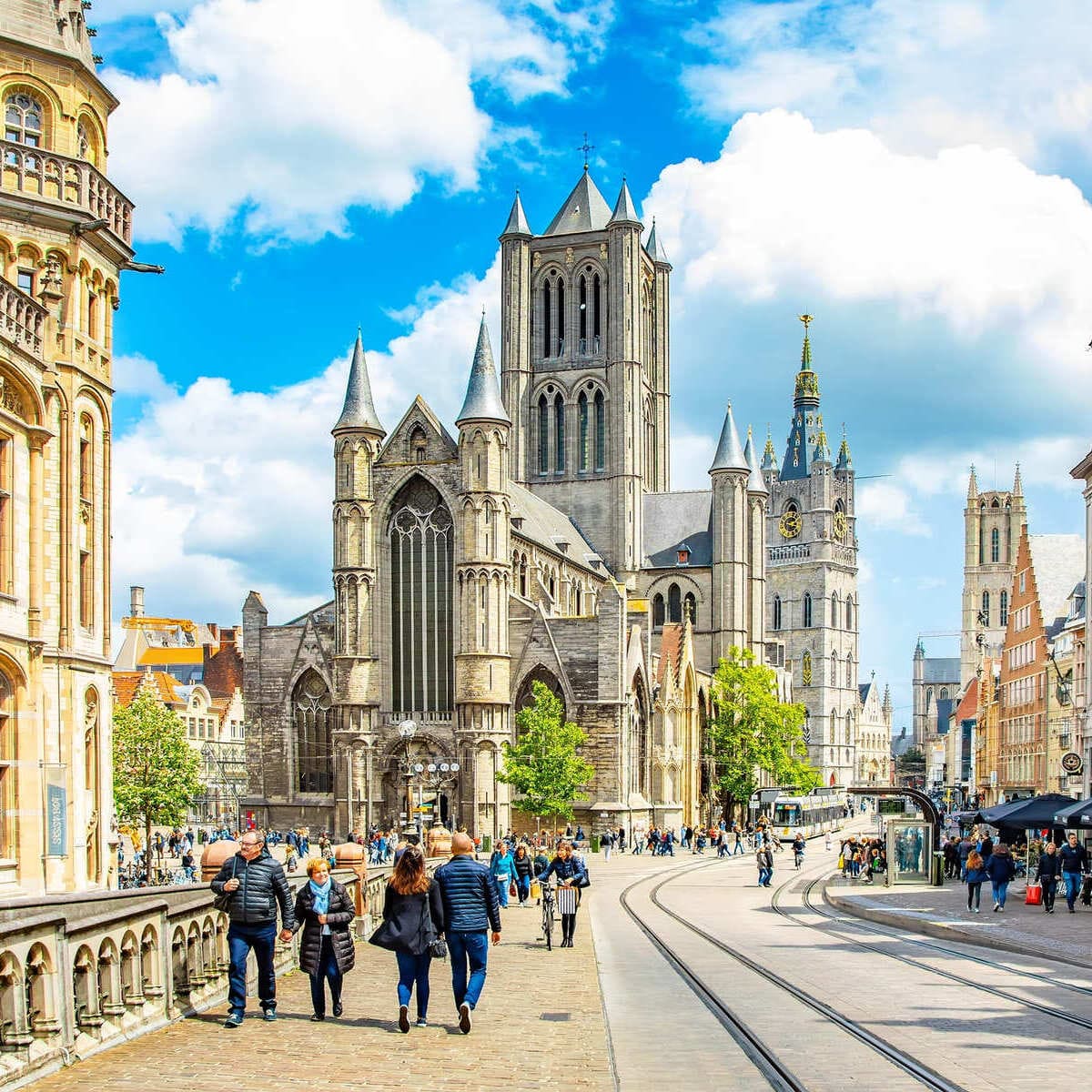 Ghent Historic Center In Belgium