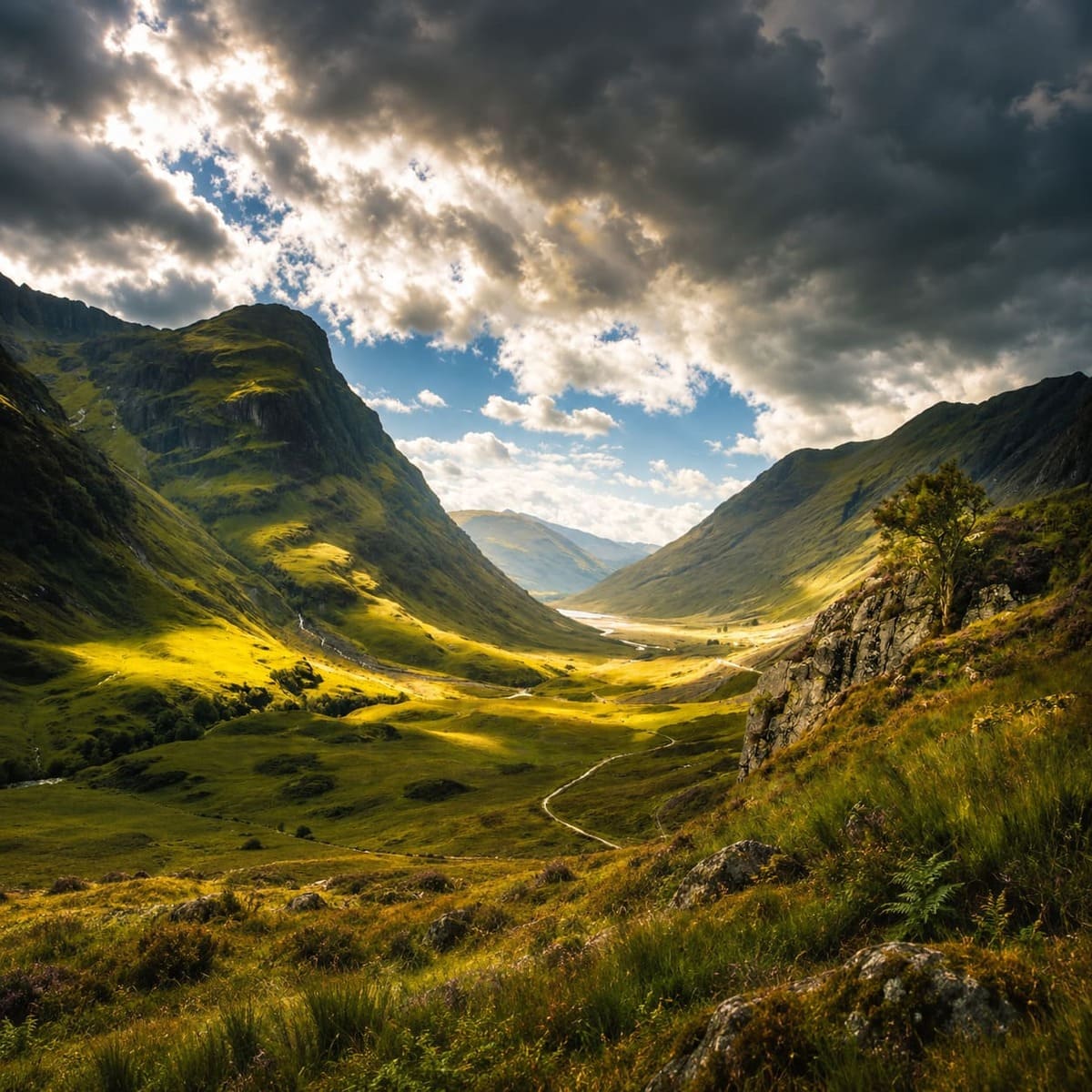 Glen Coe In The Scottish Highlands, Scotland