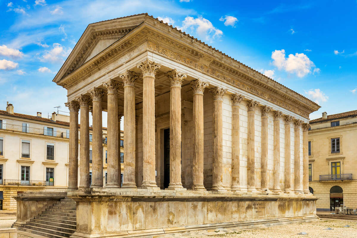 Maison Carree In Nimes, France