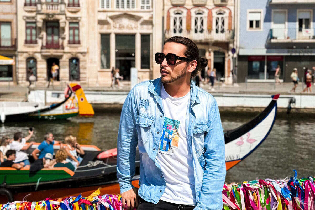 Male Tourist In Aveiro, Portugal